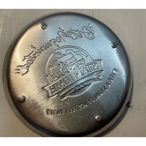 Stanhome Vintage Aluminum Coasters Get Acquainted Stanley Hostess Party Set of 8